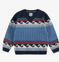 Blue Wave sweater in cable knit, child