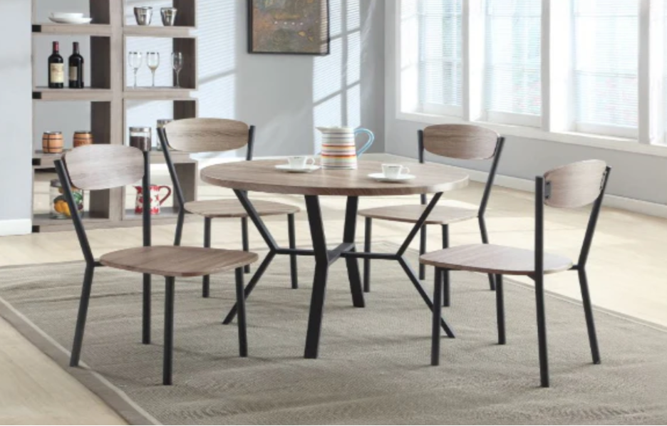 Rosy Table and 4 Chairs