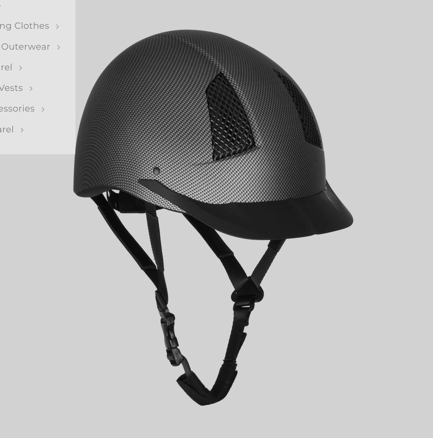 TuffRider® Starter Carbon Fiber Print Helmet